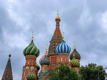 Saint Basile's Church In The Red Square Of Moscow