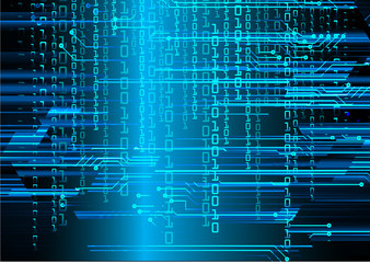 blue cyber circuit future technology concept background