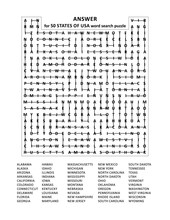 Answer For 50 States Of USA Zigzag Word Search Puzzle. Puzzle Is On Separate File.
