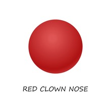 Red Clown Nose. 