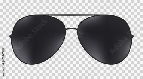 Cuadros en Lienzo Aviator police isolated sunglasses .