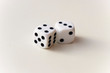 © Inna - White dice isolated on white background