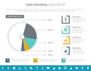 Wall Mural - Pie Chart Infographic - Vector Illustration