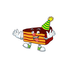 Poster - Amusing Clown dobos torte cartoon character mascot style