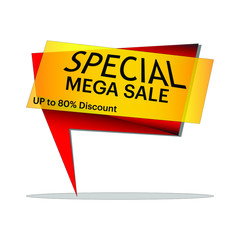 Offer tags for advertising business works, vectors, special offers, sale, mega discount