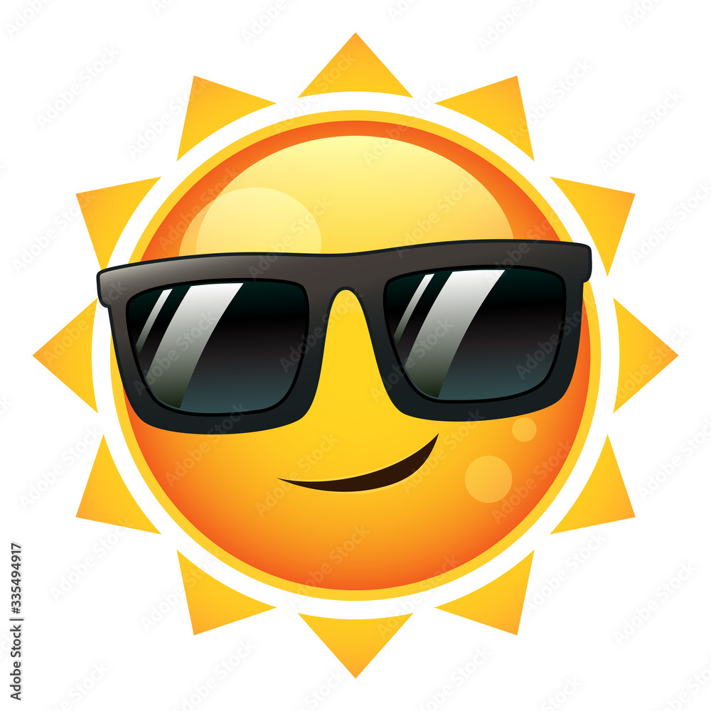 太陽_サングラス_イラスト Stock Vector | Adobe Stock