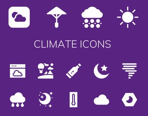 Wall Mural - climate icon set