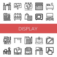 Poster - display icon set