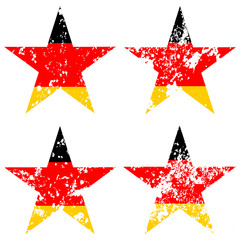 Germany flag with star shape vector illustration 