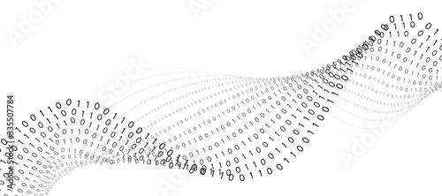 Cuadros en Lienzo Abstract technology binary code background