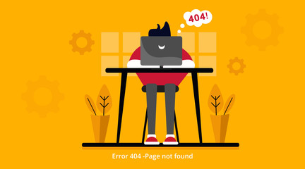 Poster - Error 404 page template