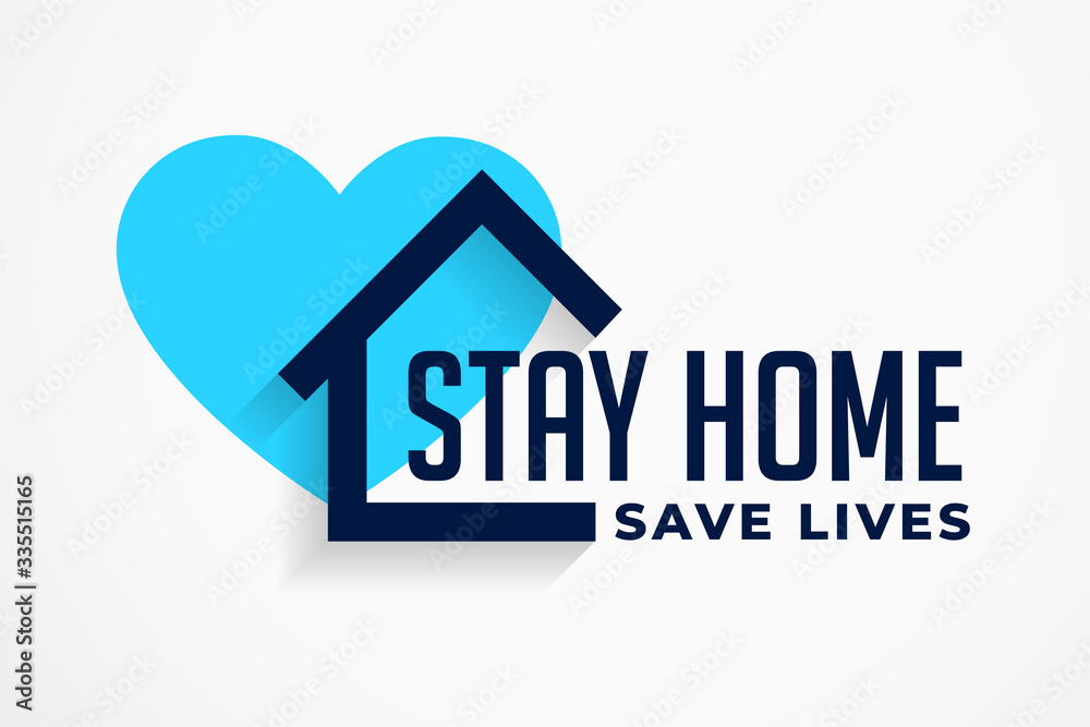 stay home and save lives poster design - obrazy, fototapety, plakaty 