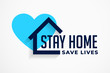 stay home and save lives poster design
