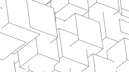 Poster - Abstract geometric background, modern design, vector illustration
