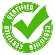 Certified quality vector icon