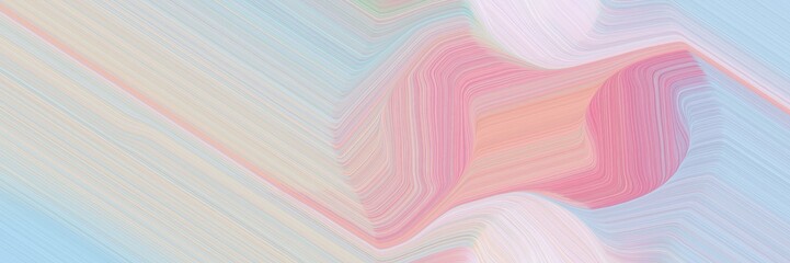 Poster - abstract dynamic curved lines flowing header with light gray, baby pink and pale violet red colors