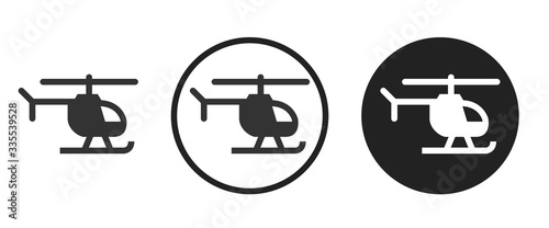 Fotografía helicopter icon . web icon set .vector illustration