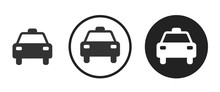 Taxi Icon . Web Icon Set .vector Illustration	