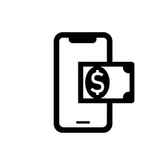 Poster - NFC payment or mobile payment, non-cash payment, card payment, icons in black on an isolated white background. EPS 10 vector.
