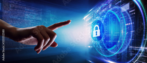 Fotografía Cyber security data protection business technology privacy concept
