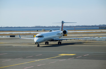 Wall Mural - The plane is preparing for the flight