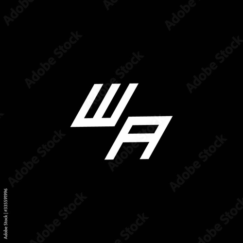 Wa Logo Monogram With Up To Down Style Modern Design Template Buy This Stock Vector And Explore Similar Vectors At Adobe Stock Adobe Stock