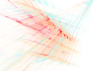 Poster - Abstract blue on black background element. Fractal graphics 3d illustration. Science or technology concept.