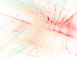 Poster - Abstract blue on black background element. Fractal graphics 3d illustration. Science or technology concept.