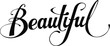 © Peterfactors - Beautiful - custom calligraphy text