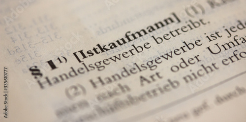 Fotografía Definition Kaufmann in § 1 HGB
