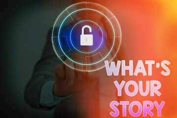 Poster - handwriting text writing what is your storyquestion. conceptual photo manner of asking demonstrating