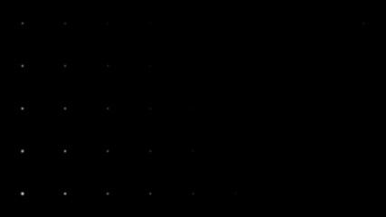 Poster - Dynamic black and white composition with blurred dots scaling. Retro and vintage pattern animation