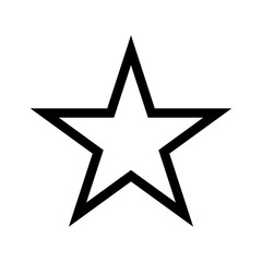 star icon in line style. rating star symbol. favorite, review sign for perfect website and mobile ap