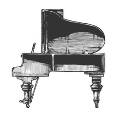 Wall Mural - illustration of Grand Piano