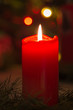 Paląca się świeca, Boże Narodzenie