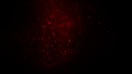 Wall Mural - red particles and smoke rising black atmosphere 4k loop features red smoke and particles rising from