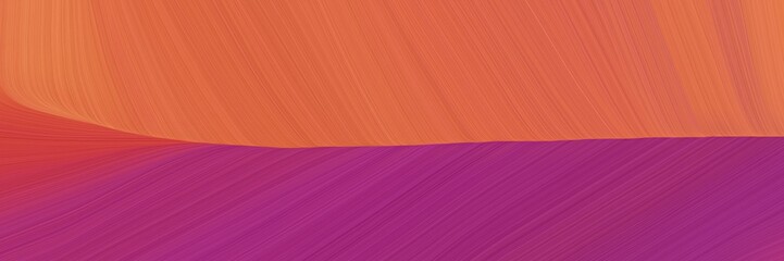 Poster - elegant abstract curved lines dynamic header with indian red, dark moderate pink and moderate pink colors