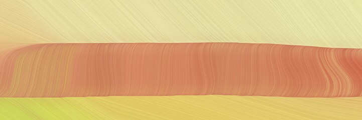 Poster - elegant abstract curved lines modern horizontal header with burly wood, peru and pale golden rod colors. elegant curved lines with fluid flowing waves and curves