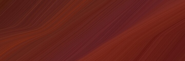 Poster - elegant abstract curved lines artistic header design with dark red, saddle brown and old mauve colors. elegant curved lines with fluid flowing waves and curves