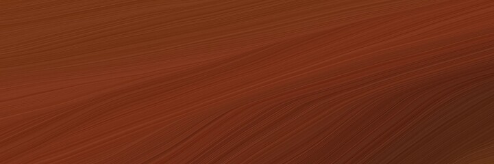 Poster - elegant abstract curved lines decorative banner design with chocolate, dark red and very dark red colors. elegant curved lines with fluid flowing waves and curves