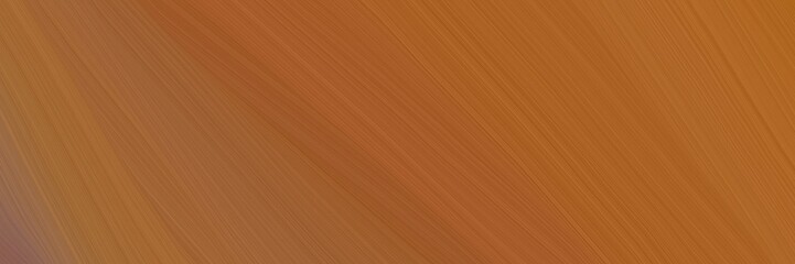 Poster - elegant abstract curved lines artistic designed horizontal header with sienna, pastel brown and coffee colors. elegant curved lines with fluid flowing waves and curves