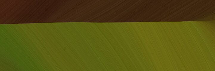 Poster - elegant abstract curved lines colorful banner with dark olive green, very dark pink and old mauve colors. elegant curved lines with fluid flowing waves and curves