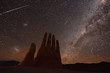 Mano del Deserto, meteory i gwiezdzista Droga Mleczna na pustyni Atakama