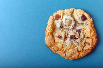 cookies on a blue background