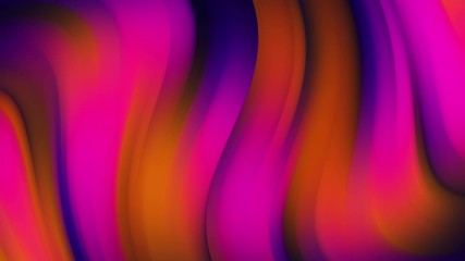 Canvas Print - Neon flowing liquid waves abstract motion background. Seamless loop. Video animation Ultra HD 4K 3840x2160 60Fps.