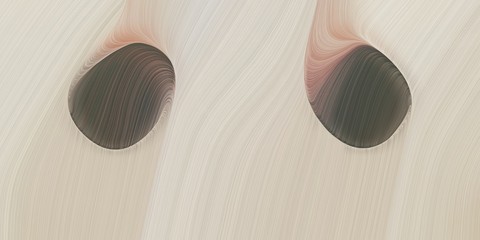 Poster - graphic design background with modern soft curvy waves background illustration with pastel gray, dark olive green and pastel brown color. can be used as card, wallpaper or background texture