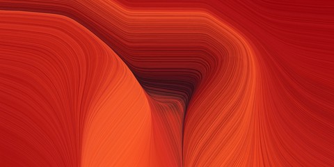 graphic design background with abstract waves illustration with firebrick, tomato and dark red color. can be used as card, wallpaper or background texture