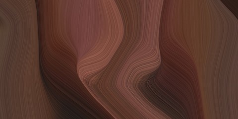 Poster - graphic design background with contemporary waves illustration with old mauve, pastel brown and very dark pink color. can be used as card, wallpaper or background texture