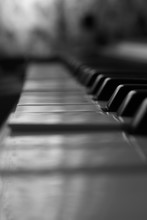 Piano Keys Close Up