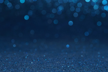 Wall Mural - blue bokeh glitter texture christmas abstract background